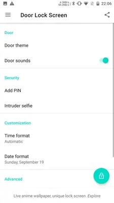 Door Lock Screen android App screenshot 3