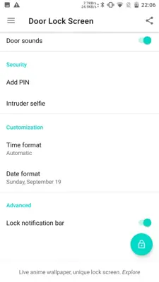 Door Lock Screen android App screenshot 4